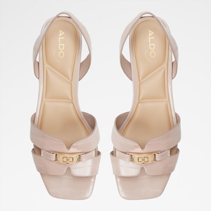 JAVAMINA-IN Taupe Women Block Heel Sandals image number 5