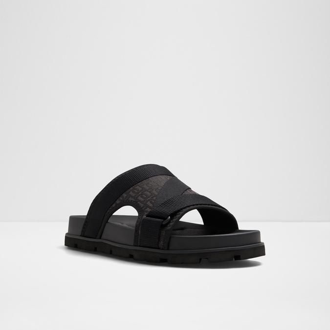 Deniels-In Men's Black Strap Sandals image number 4