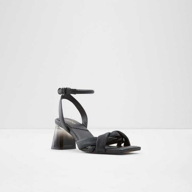 Bubble Women's Black Block Heel Sandal image number 4