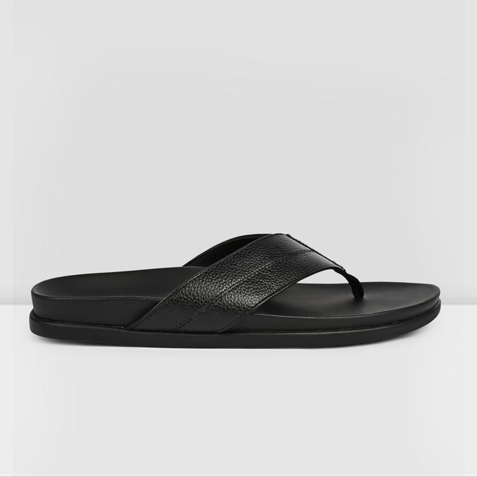 TRIBORD-IND Black Men Thong Sandals