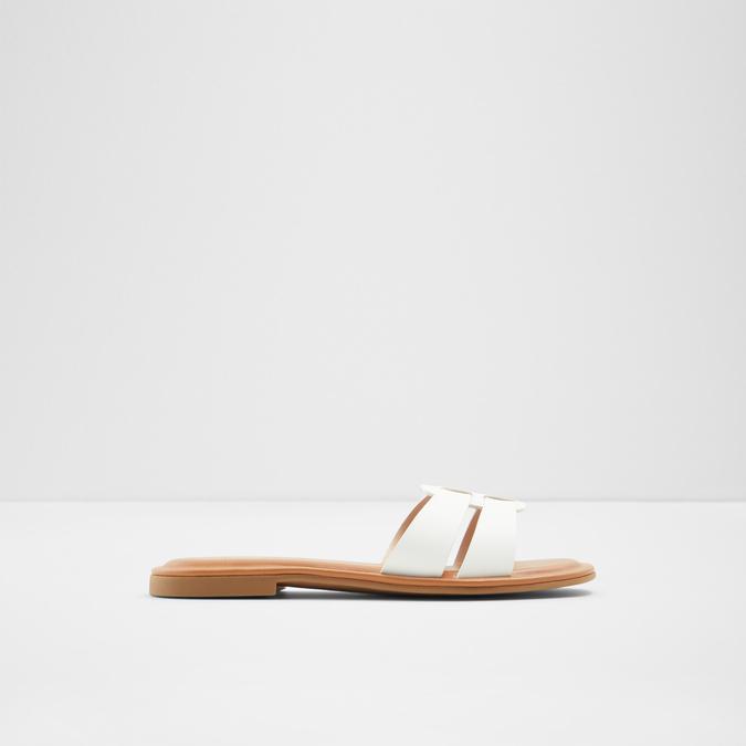Aldo white flip flops cheap