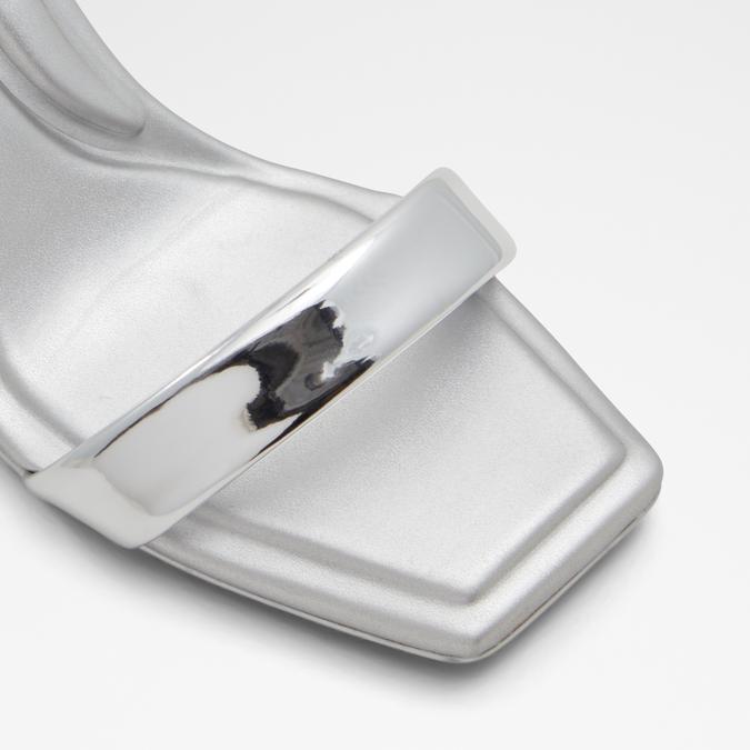 Aurorai Women's Silver Block Heel image number 5