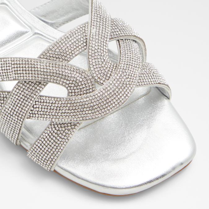 Corally Women's Silver Flat Sandals image number 5