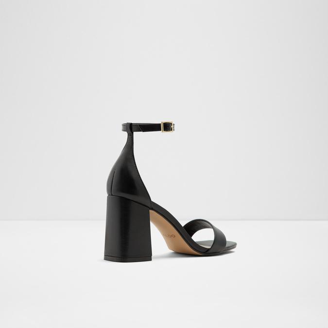 Eteisa Women's Black Block Heel Sandal