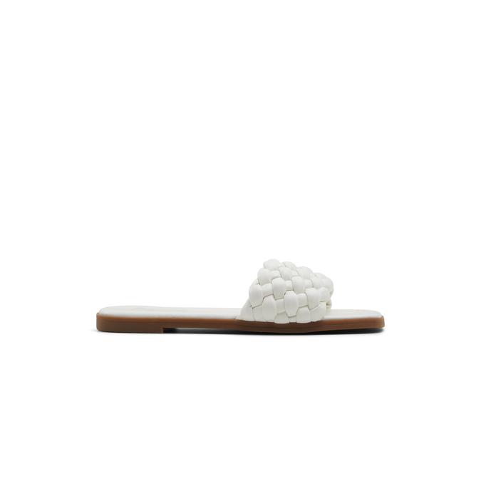 Stassie Women's White Flat Sandals image number 0