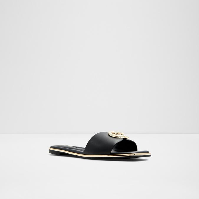 Bellenor Women's Black Flat Sandals image number 4