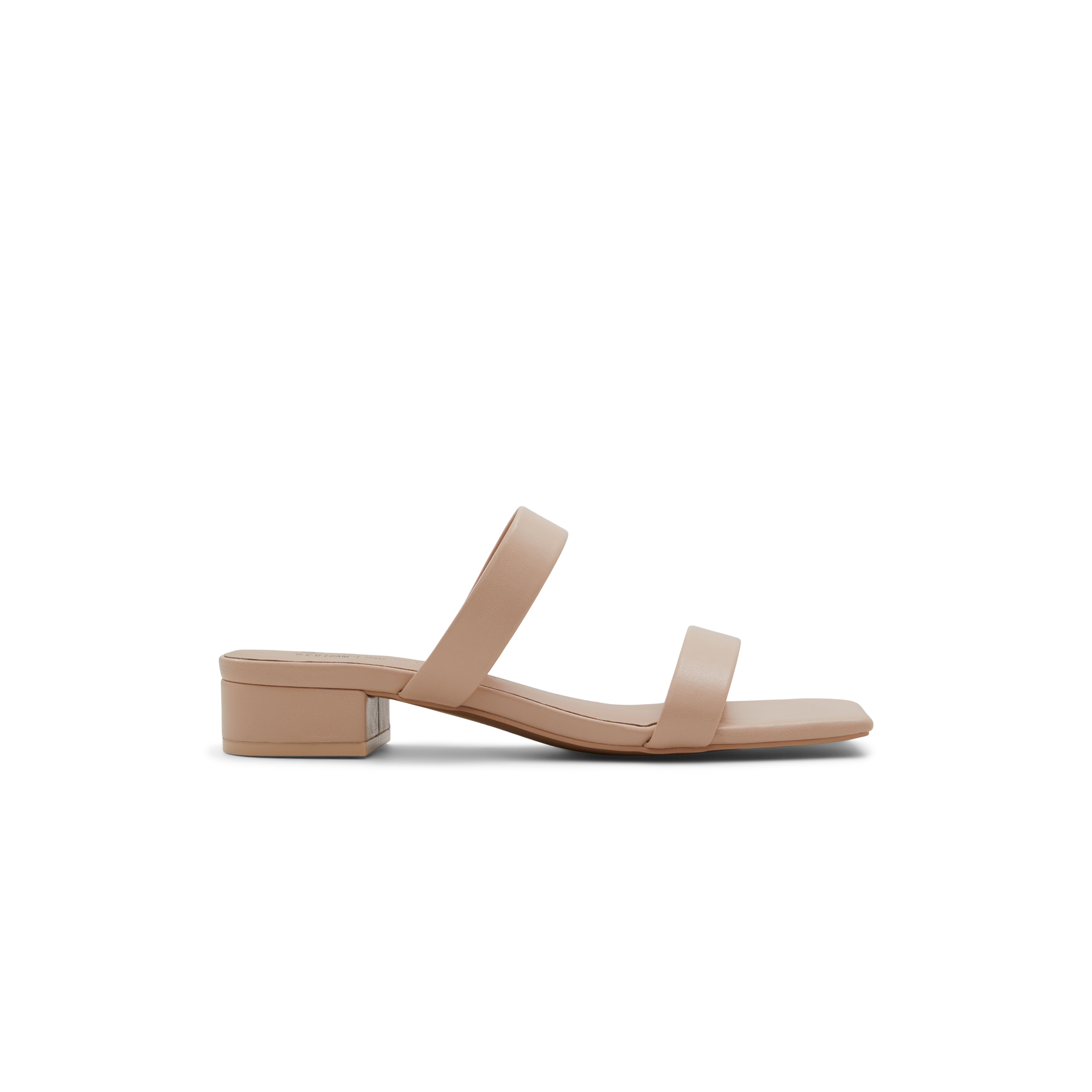 Clarra Women's Beige Block Heel Sandals