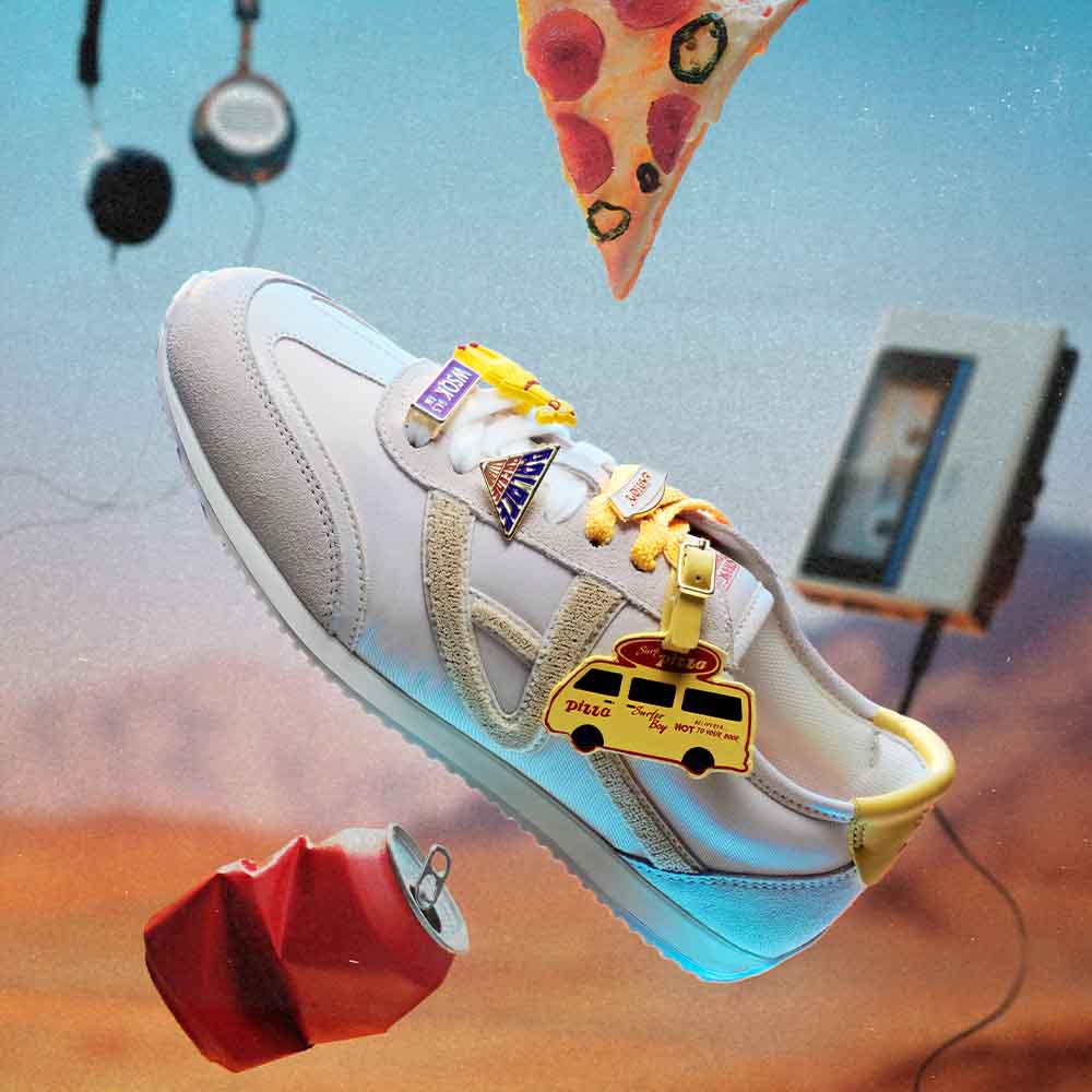 Pineapplepiz-In Women's White Athletics