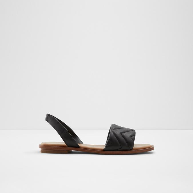 Grirawiaflex Women's Black Flat Sandals