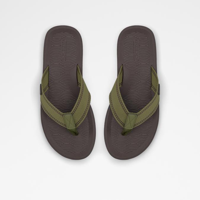 Burges Men's Khaki Thong Sandals image number 1