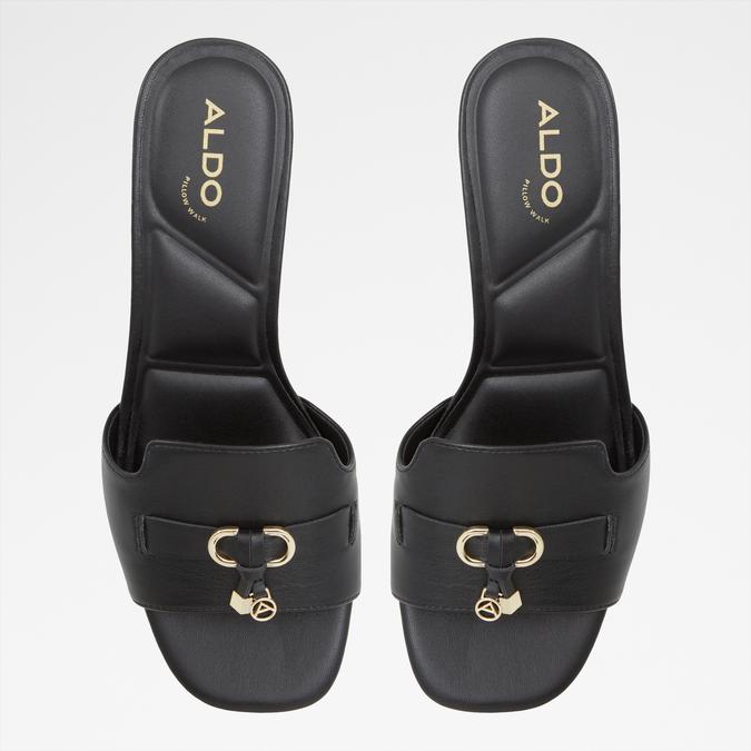 Tessina-In Women's Black Block Heel Sandals