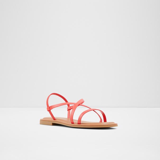 Broasa Women's Red Flat Sandals image number 3