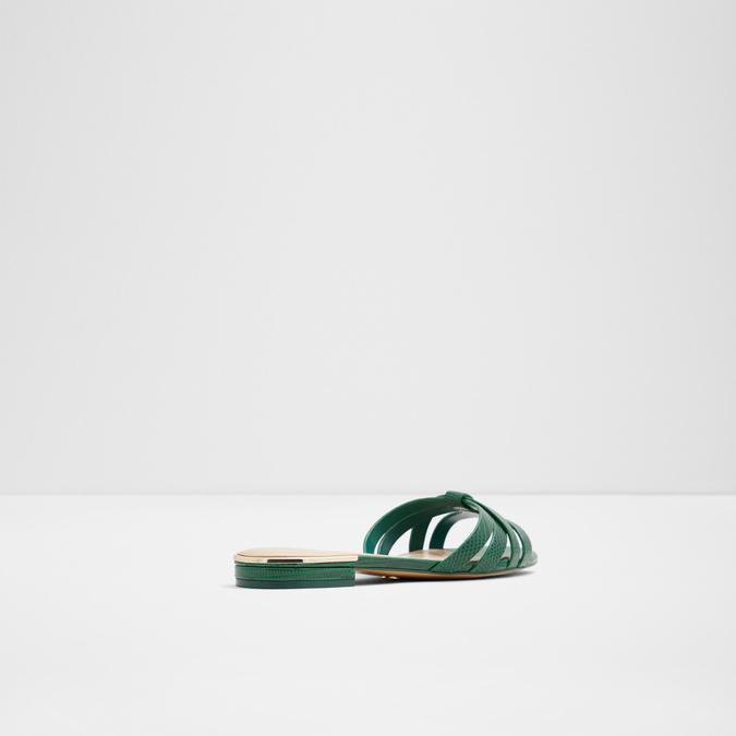 Dark green on sale flat sandals