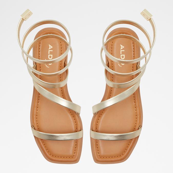 Spinella Women's Gold Flat Sandals image number 1