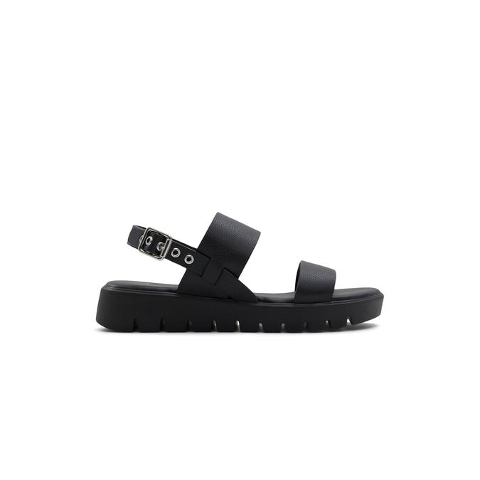 Nevra Women's Black Flat Sandals image number 0