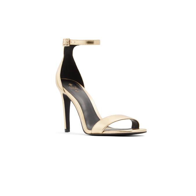 Bombshell Women's Gold Heeled Sandals image number 3