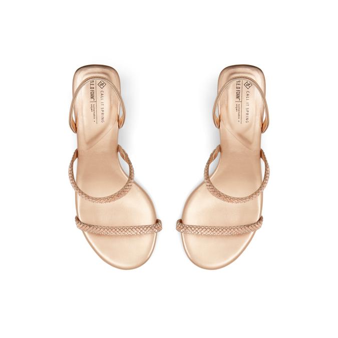 Kitt Women's Rose Gold Dress Sandals image number 1