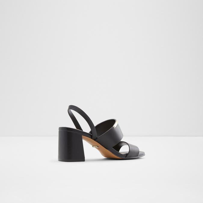 Wicale Women's Black Block Heel Sandal image number 2