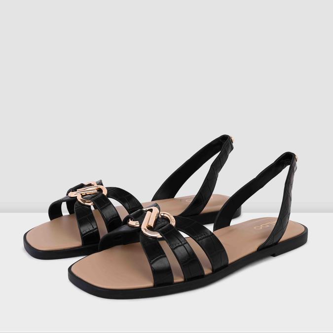 NYDIRARINA-IN Black Women Flat Sandals image number 2