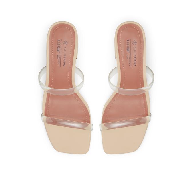 Kaiaa Women's Beige Blockheelsandals image number 1