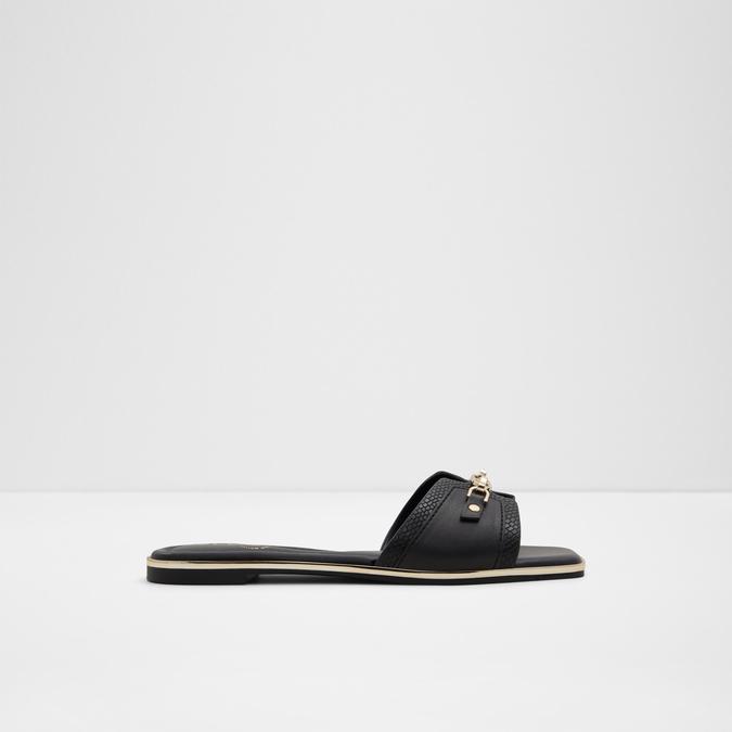 Jeannie Women's Black Flat Sandals image number 0