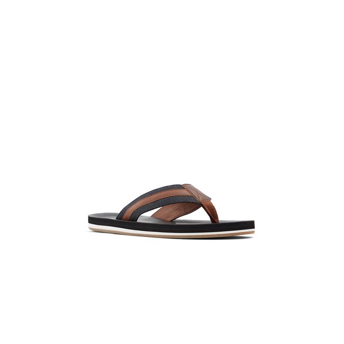 Voessi Men's Black Flat Sandals image number 3