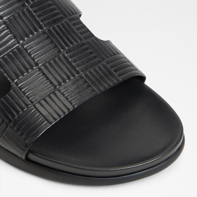 Mondi-In Men's Black Single Strap Sandals image number 5