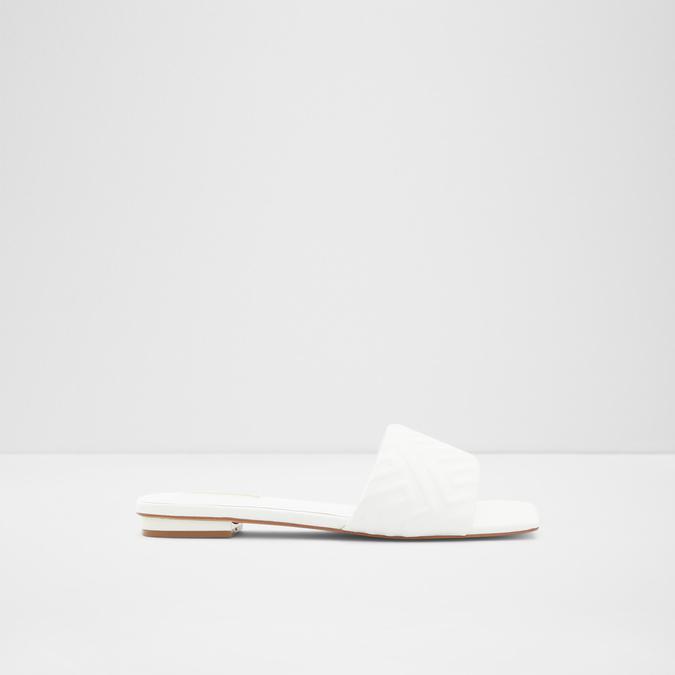 Cleona Women's White Flat Sandals