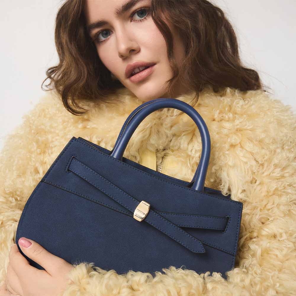 Vasilia Women's Navy Satchel image number 0