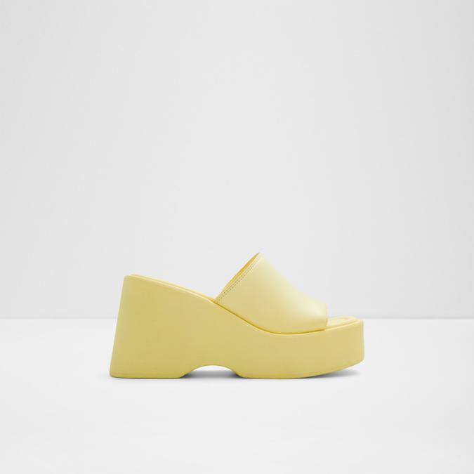 Betta Women's Light Yellow Flatform Sandals image number 0