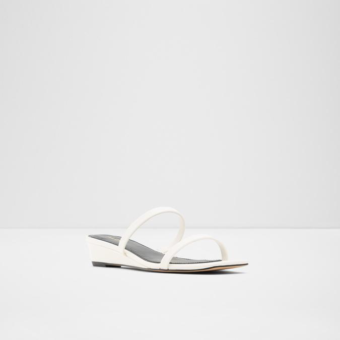 Giannina Women's White Flat Sandals image number 3