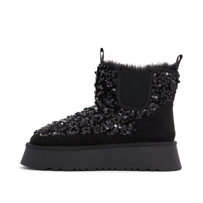 Letstayin Women's Black Ankle Boots image number 3