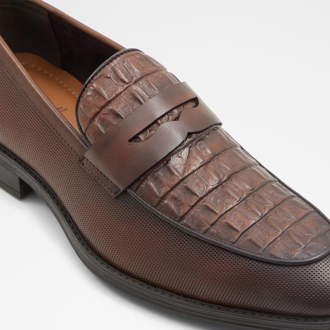 Purvu Men's Dark Brown Dress Loafers image number 4