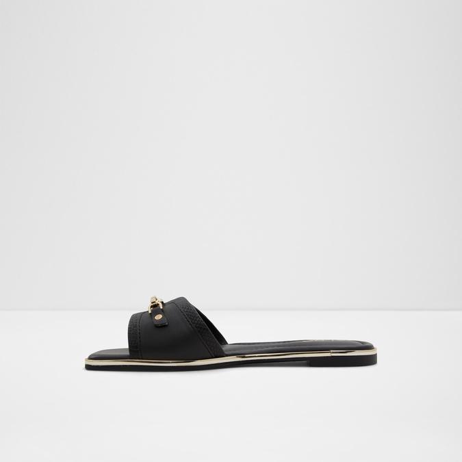Jeannie Women's Black Flat Sandals image number 3