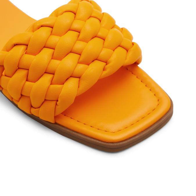 Stassie Women's Orange Flat Sandals image number 2