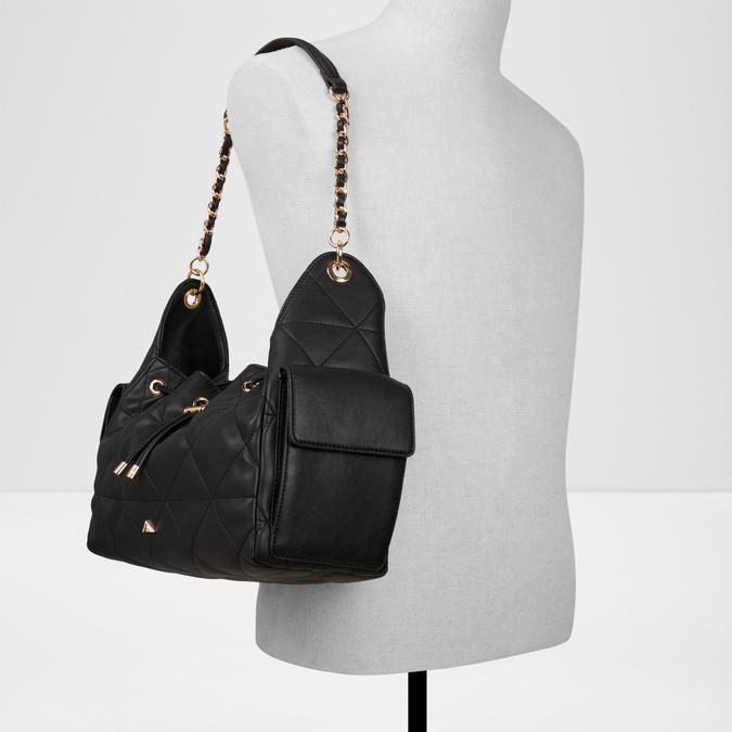 Zariya Women's Black Shoulder Bag image number 3