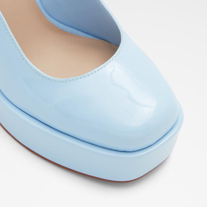 Anjie Women's Blue Block Heel Shoes image number 5