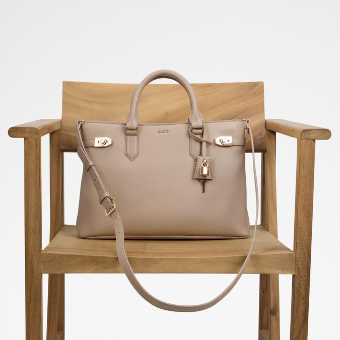 HERMYNIE Taupe Women Satchel image number 4