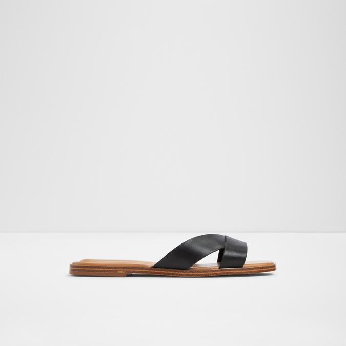 Caria Women's Black Flat Sandals image number 0