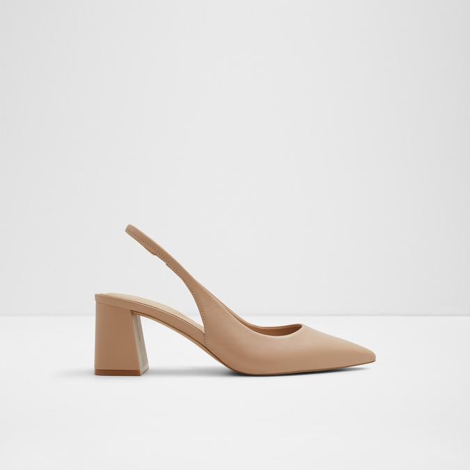 ULIANA-B BEIGE Women Block Heel Shoes