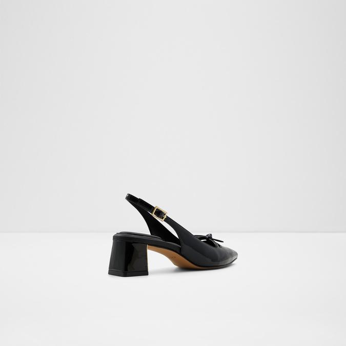 Janiett Women's Black Block Heel Shoes
