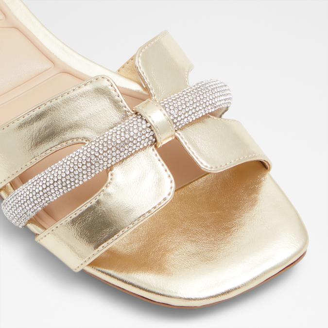 Deandra Women's Gold Flat Sandals image number 5