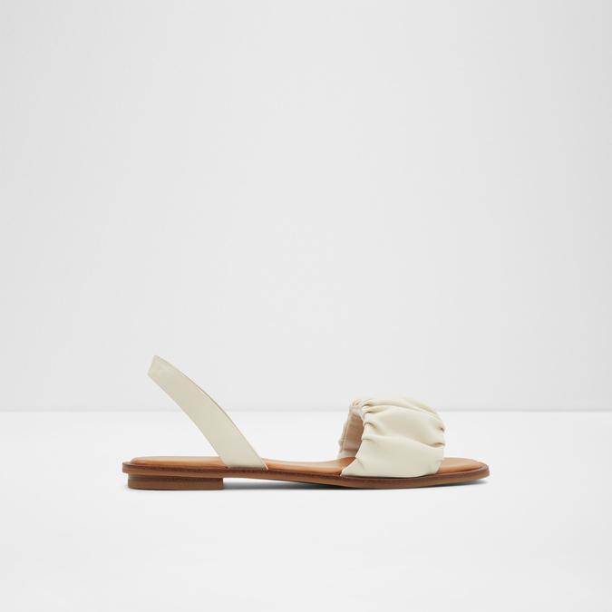Brelden Women's White Flat Sandals image number 0
