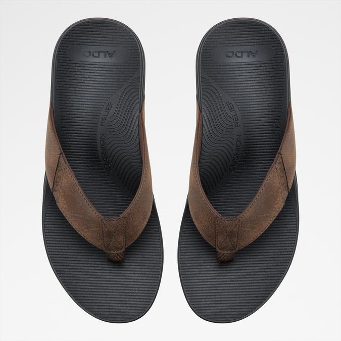 STEFFENA Brown Men Thong Sandals image number 5