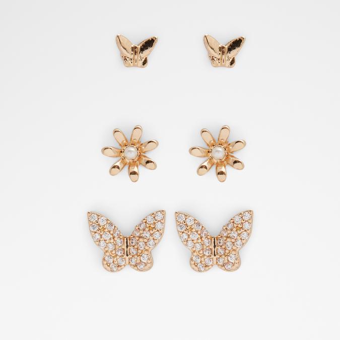 Valaledar Women's Clear On Gold Earrings