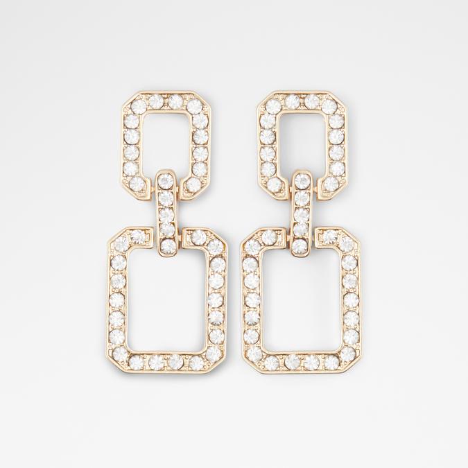 Giretha Women's Clear On Gold Earrings