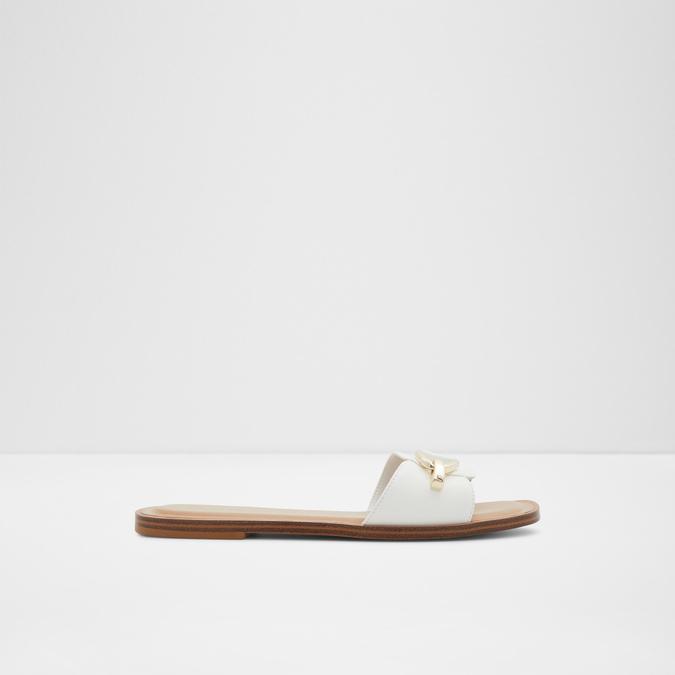 Magda Women's White Flat Sandals