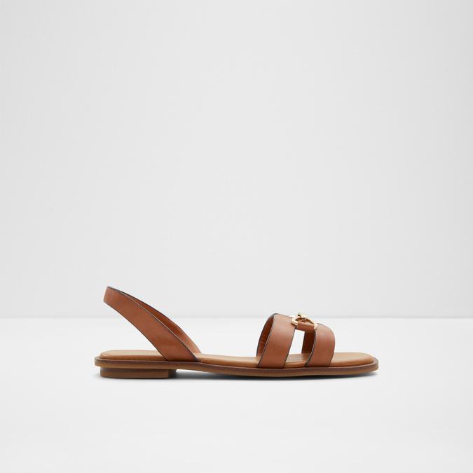 Odele Women's Medium Brown Flat Sandals