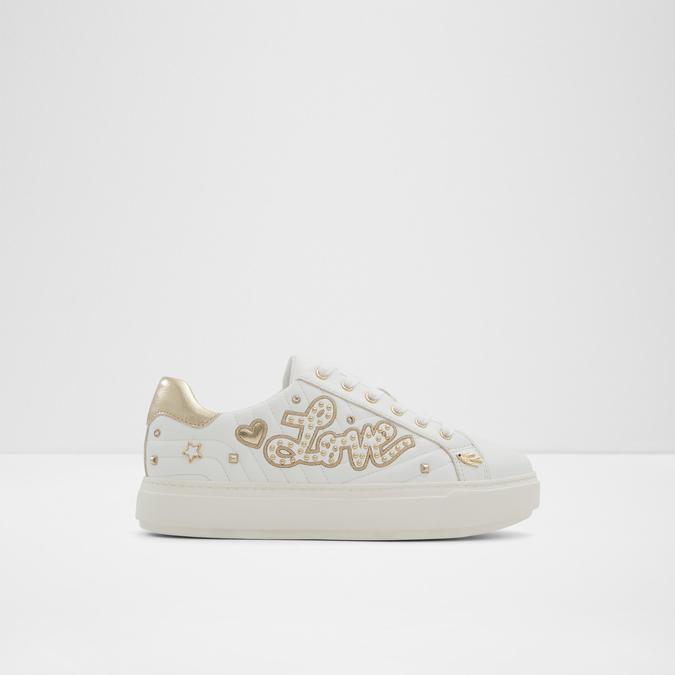Lovenow Women's Clear On Gold Sneakers