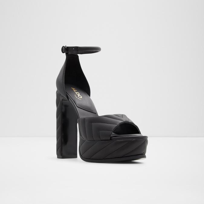 Milena Women's Black Block Heel Sandal image number 3